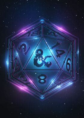 'D20 Galaxy' Poster by Dungeons and Dragons | Displate