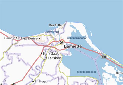 MICHELIN Damietta map - ViaMichelin