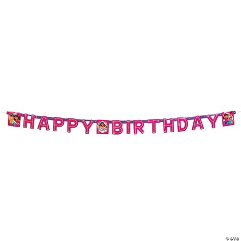 Dora & Friends Birthday Paper Banner - Discontinued