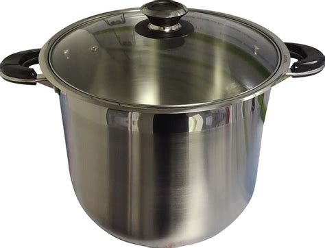 Ballington 24 Quart Stainless Steel Stock Pot with Glass Lid - Walmart.com