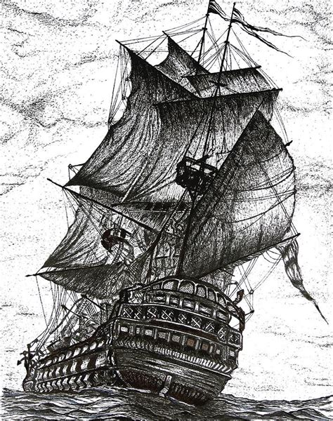 9 best sagome nave pirata images on Pinterest | Sailing ships, Boats ...