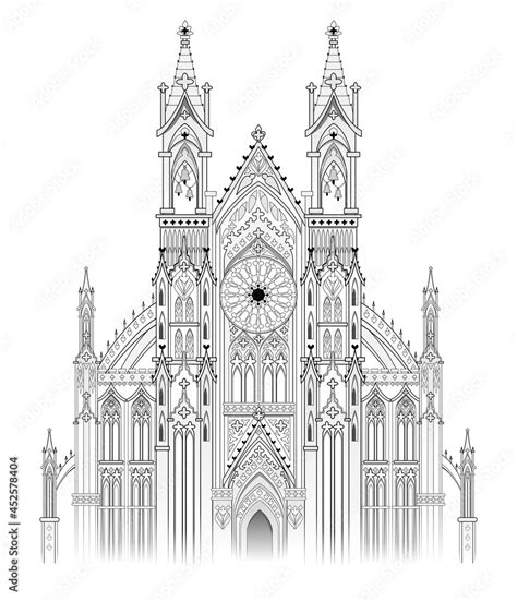 Gothic Church Drawing