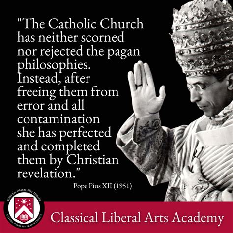 CLAA – "Pope Pius XII on Pagan Philosophies"