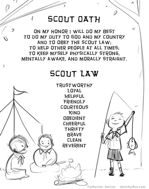 ️Cub Scout Oath Coloring Page Free Download| Goodimg.co