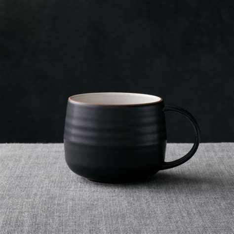 Matte Black Coffee Mug | Crate and Barrel