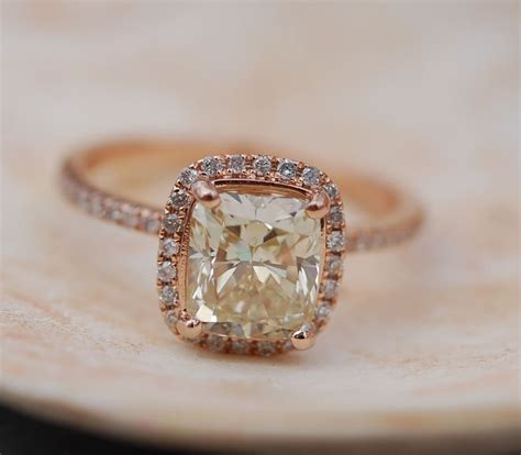 Yellow Diamond Engagement rings 2ct VVS2 Jasmine yellow diamond ring ...