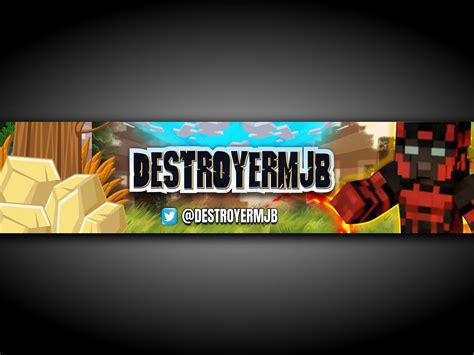 Minecraft gaming banner by CartoonArtist(Freelancer) on Dribbble