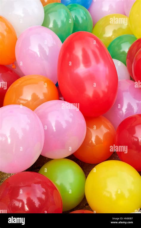 colored party balloons Stock Photo - Alamy