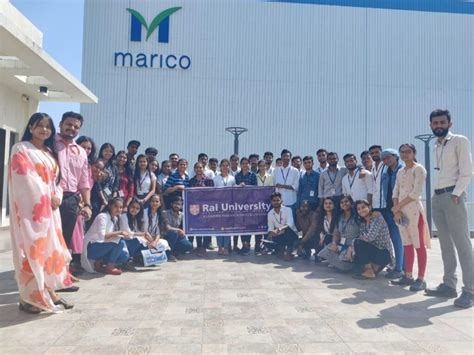 Industrial Visit Marico Ltd. on 25th March 2023 – Rai University | UGC ...