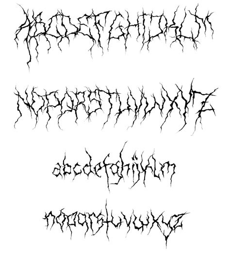 XXII Ultimate Black Metal font by Doubletwo Studios - FontRiver