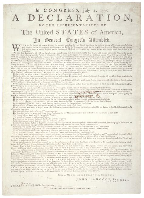 Declaration of Independence, 1776 | Gilder Lehrman Institute of ...