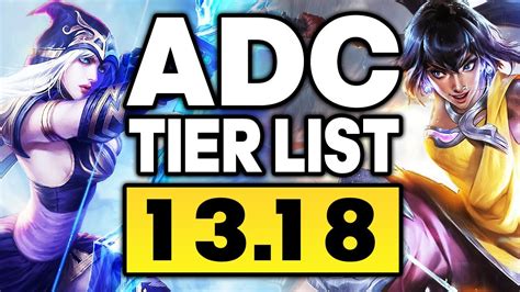 ADC TIER LIST PATCH 13.18 - The Best ADCs to Climb with in 13.18 ...