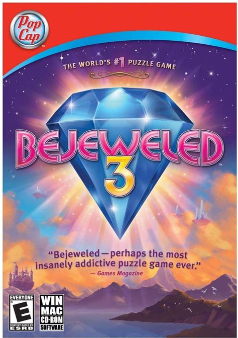 Bejeweled 3 (with Bejeweled Blitz Live) Pop Cap - Windows Mac CD-ROM ...