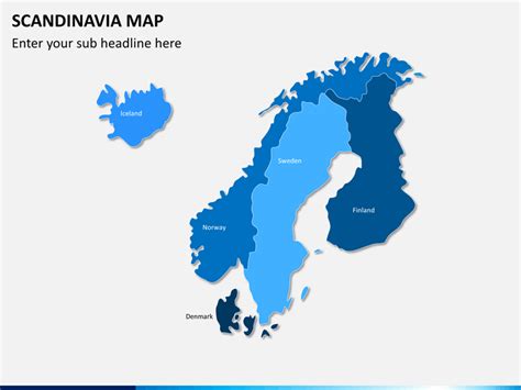 Scandinavia/Nordic Countries Map for PowerPoint and Google Slides - PPT ...