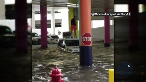 VIDEO: Freak flooding on Las Vegas Strip engulfs taxi under Linq Hotel ...