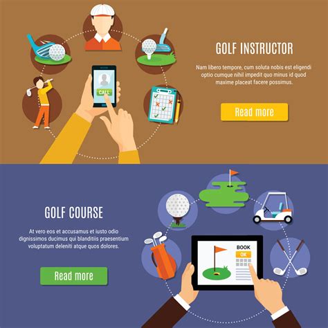 Golf banner set 1992325 Vector Art at Vecteezy