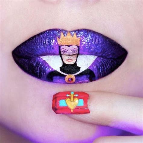 21 Insanely Intricate Lip Art Looks for Halloween Beauty - Brit + Co