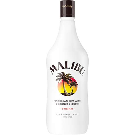 Malibu Original Caribbean Rum With Coconut Liqueur 1.75L