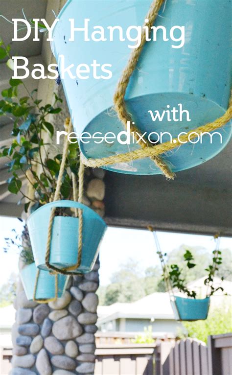 DIY Dollar Store Hanging Baskets - Reese Dixon