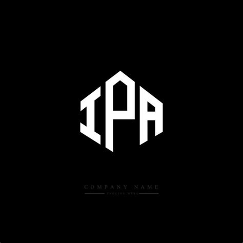 IPA letter logo design with polygon shape. IPA polygon and cube shape ...