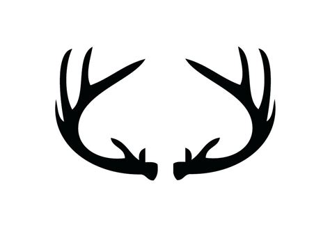 Deer Antler Silhouette at GetDrawings | Free download