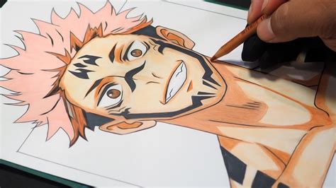 How To Draw Ryomen Sukuna From Jujutsu Kaisen Youtube | Images and ...