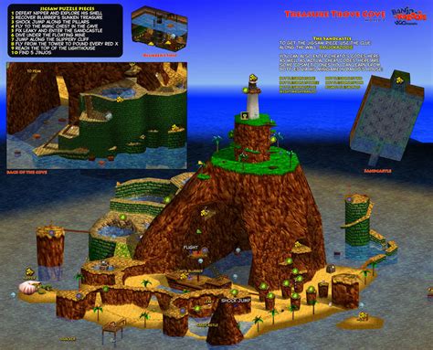 Banjo-Kazooie | Treasure Trove Cove Map by VGCartography on DeviantArt