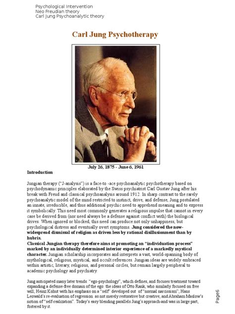 jungian therapy | Carl Jung | Analytical Psychology