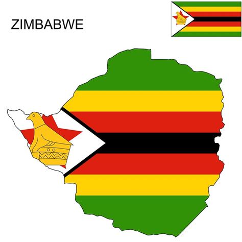 Zimbabwe Flag Map and Meaning | Mappr