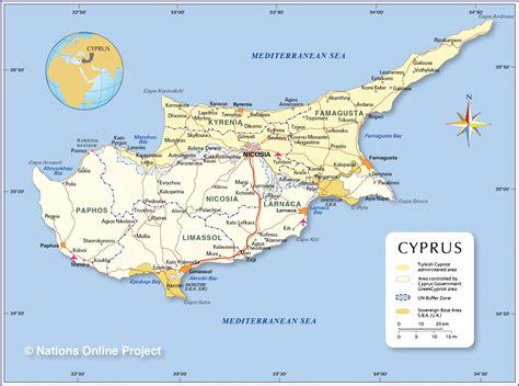 Political Map of Cyprus - Nations Online Project