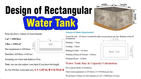 design of water tank by is code method - roseartdrawingsketchesbeautiful