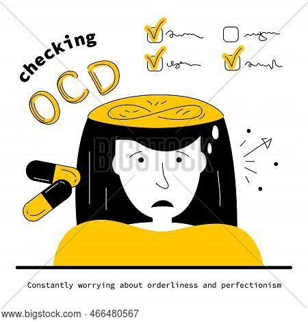 OCD Obsessive Compulsive Disorder Mental Illness Signs and - Clip Art ...