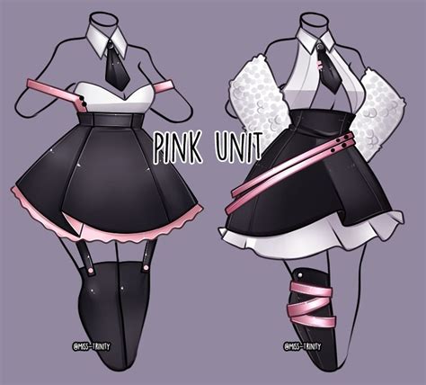 Pink Unit outfit adopt [close] by Miss-Trinity on DeviantArt | Drawing ...