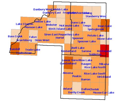 WBBA, Region 8 Quad Map