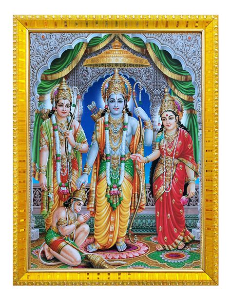 Buy Koshtak shri Ram darbar/ram sita with laxman and hanuman ji Giving ...