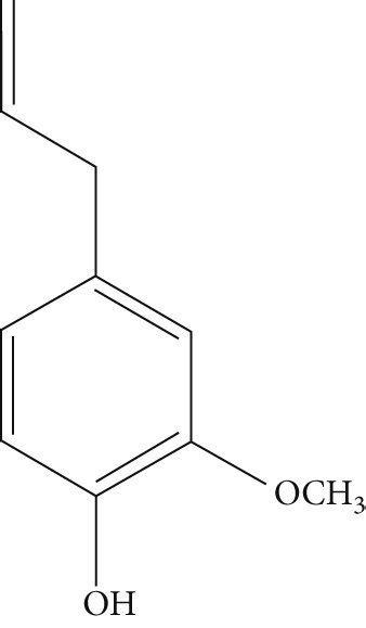 Chemical structure of eugenol. | Download Scientific Diagram