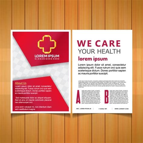 Free Vector | Medical brochure template