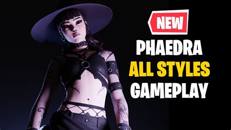 Fortnite Phaedra Skin Gameplay (ALL STYLES) | Crew Pack (July 2022 ...