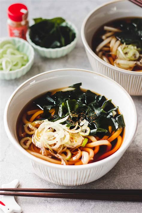 Kake Udon: Simple Japanese Udon Noodle Soup - Chef JA Cooks