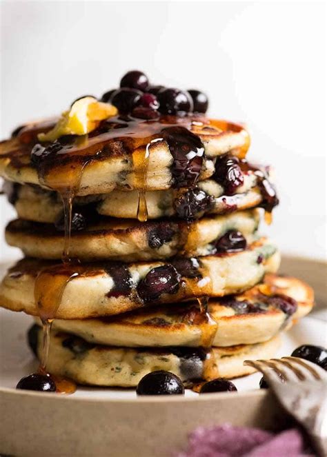 Extra Fluffy Blueberry Pancakes | RecipeTin Eats