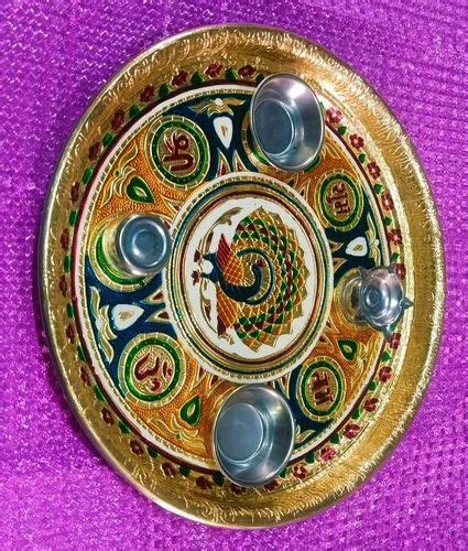 Designer Puja Thali at Rs 160/piece | Pooja Thali in Jasdan | ID ...