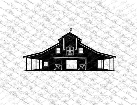 Barn Instant Digital Download SVG PNG DXF Jpeg Cutting Files Clip Art ...