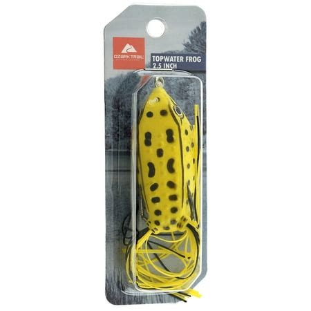 Ozark Trails Topwater Frog, Fishing Lure, 2.5 inch, Yellow - Walmart.com