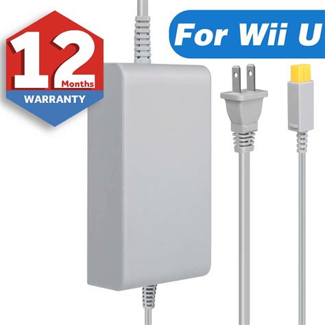 Wii U WiiU AC Adapter Power Supply Replacement Set With Wall Charger ...