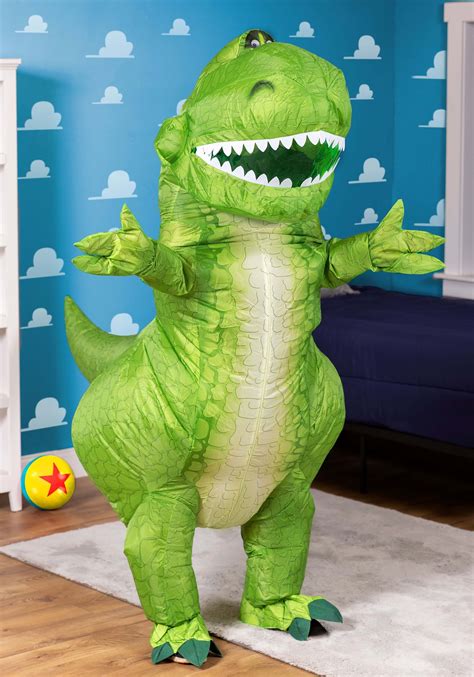 Toy Story Rex Inflatable Costume for Adults