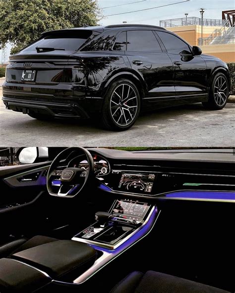 2019 Audi Q8 Black/Black LED Interior | Audi cars, Sports cars luxury ...