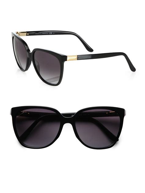 Gucci Wayfarer Sunglasses in Black - Lyst