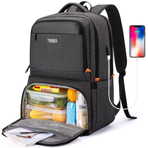 Buy RUCYEN Lunch Backpack, Insulated Cooler Backpack Lunch Box for Men ...