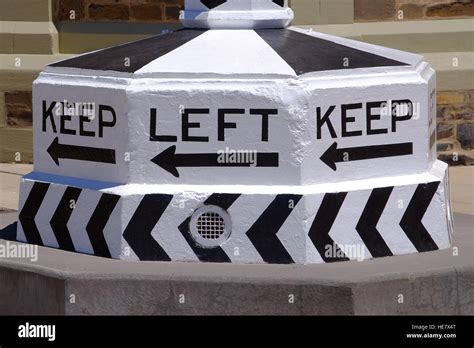 A 'Keep Left' sign in Australia Stock Photo - Alamy