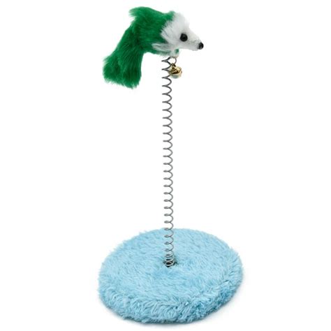 Lovely Mice Toys For Cats New Arrival Cute Spring Feather Bell Sound ...